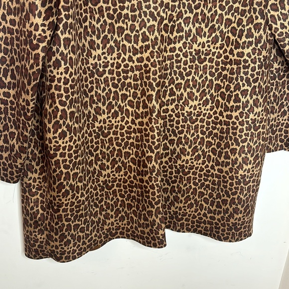 🆕 ALLISON DALEY Microfiber Animal Print Overcoat - Picture 15 of 15